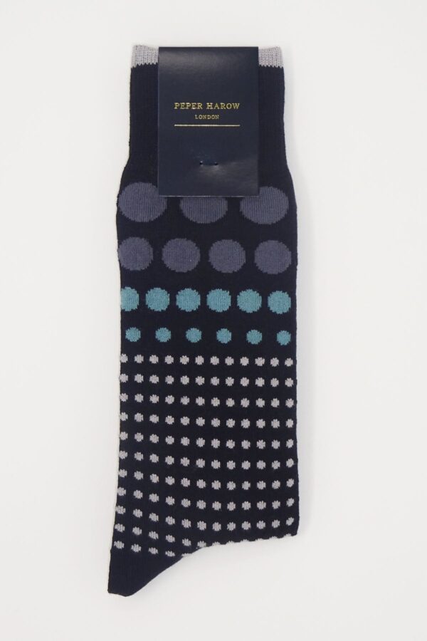 Black Polka Dot socks, Unisex