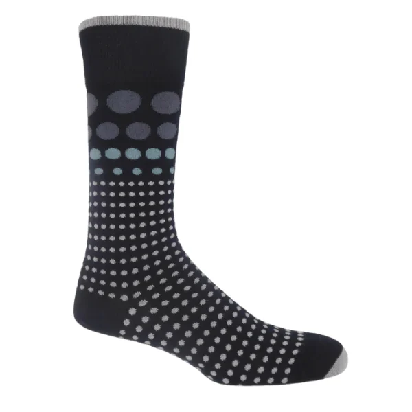 Black Polka dot socks, Unisex